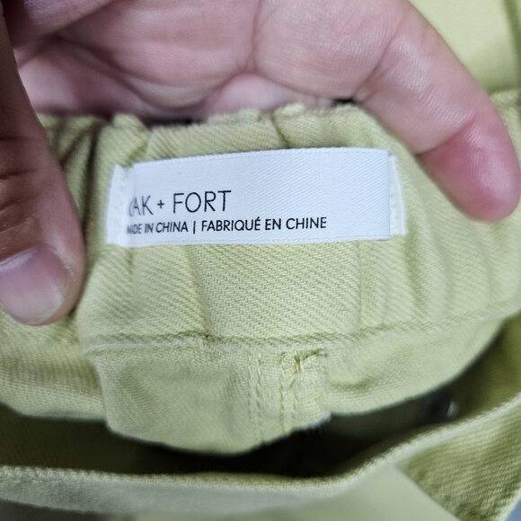 Oak + Fort Women's Yellow Straight High-Rise Denim Jeans Sz M - Picture 5 of 11